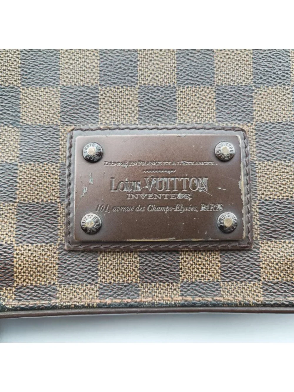 Louis Vuitton Brooklyn PM Ebene Damier Canvas Shoulder Bag